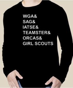 Wga & Sag & Iatse & Teamsters & Orcas & Girl 2023 Shirt