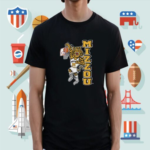 Mizzou Missouri Dunking Tiger Tee Shirt