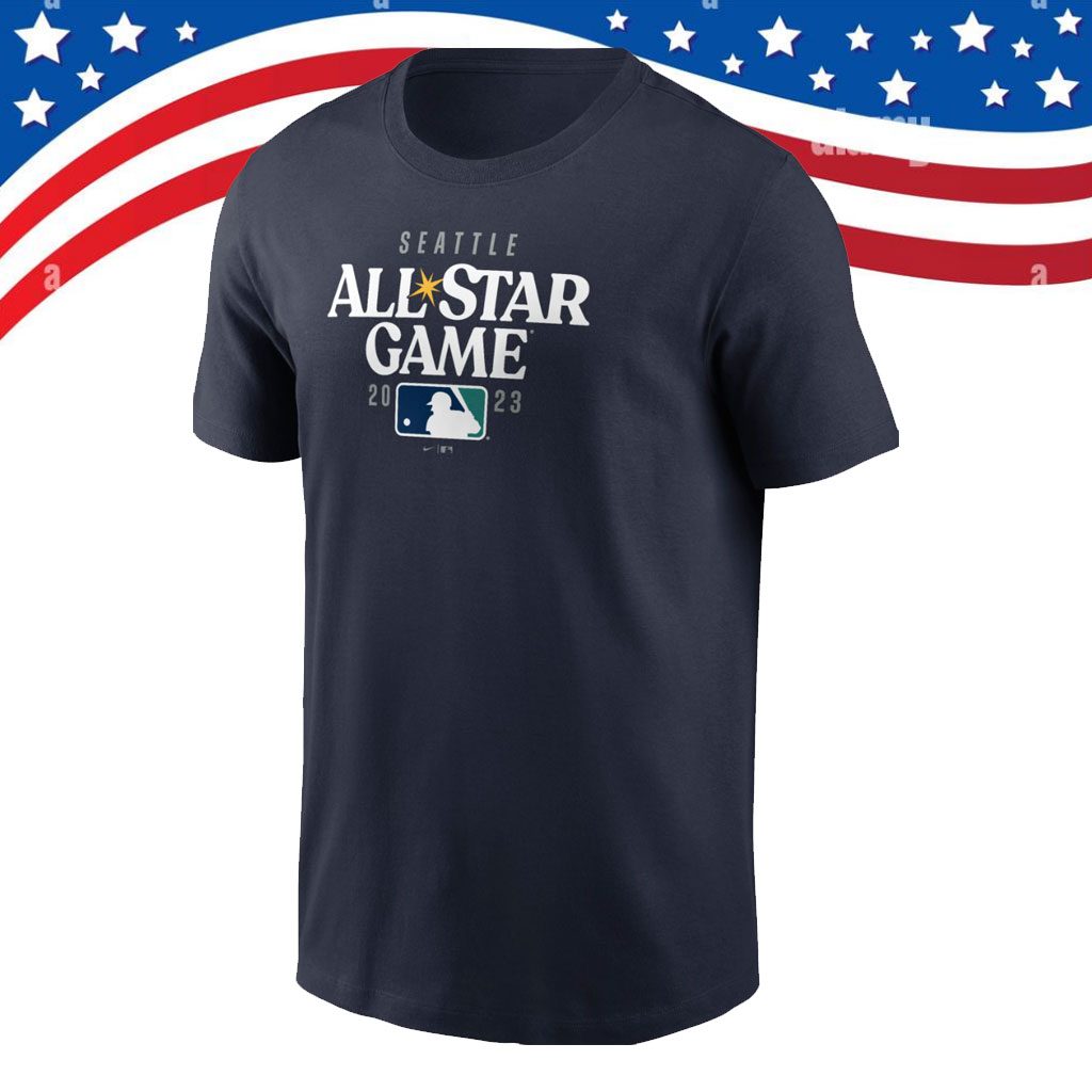 All-Star Game Seattle Mariners Navy Wordmark Tee Shirt