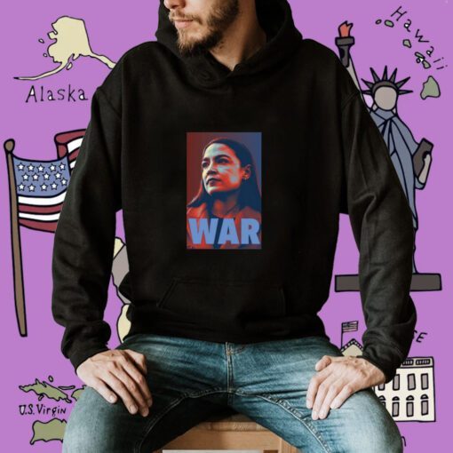 Aoc Ocasio-Cortez's Face War Tee Shirt