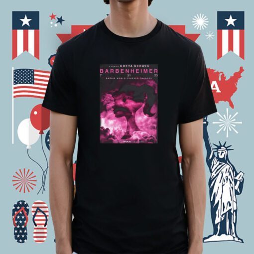 Barbenheimer Movie Poster Shirt