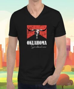 Boho Bull Skull Cow Oklahoma Smokeshow Western Country TShirt