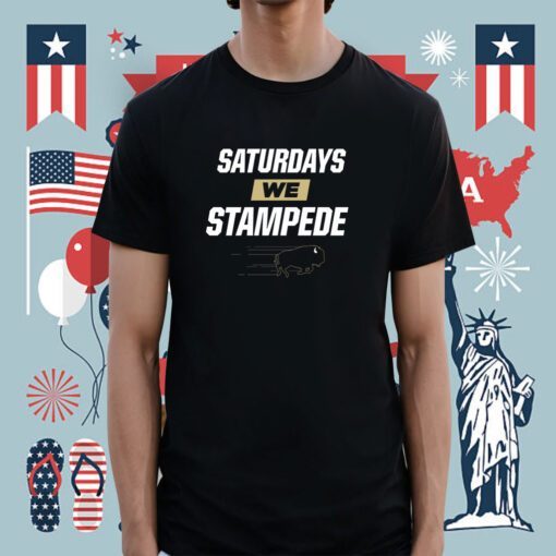 Saturdays We Stampede Colorado College Football Shirt