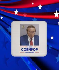 Donald Trump Mugshot Re-Elect Cornpop One Bad Dude 2024 Shirt