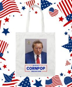 Trump Mugshot Re-Elect Cornpop One Bad Dude Tank Top Shirts