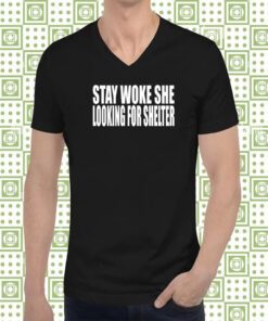 Stay Woke She Looking For Shelter Shirts