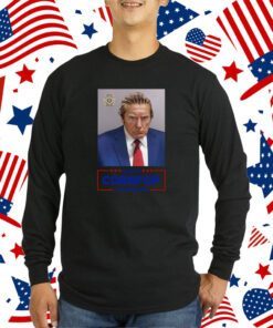 Trump Mugshot Re-Elect Cornpop One Bad Dude Tank Top Shirts