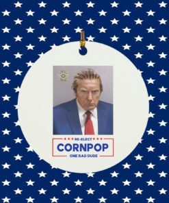 Trump Mugshot Re-Elect Cornpop One Bad Dude Tee Shirt