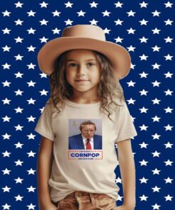 Trump Mugshot Re-Elect Cornpop One Bad Dude Tee Shirt