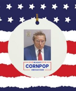 Re-Elect Cornpop One Bad Dude Trump Mugshot Tee Shirt