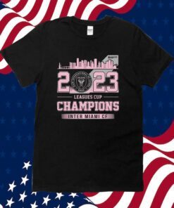 2023 Leagues Cup Champions Inter Miami Cf Skyline T-Shirt