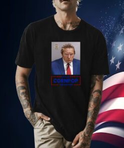 Trump Mugshot Re-Elect Cornpop One Bad Dude 2024 Poster