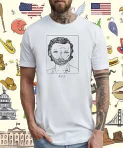 Badly Drawn Celebrities Rick Grimes T-Shirt