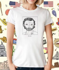Badly Drawn Celebrities Rick Grimes T-Shirt