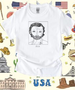 Badly Drawn Celebrities Rick Grimes T-Shirt