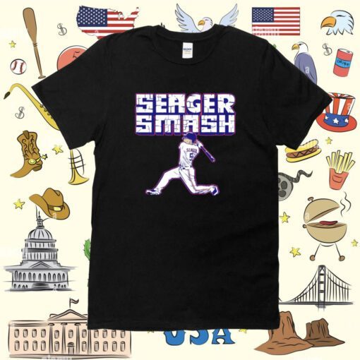 Corey Seager Smash Texas Baseball Shirt