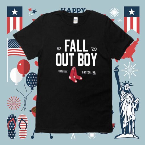 Fall Out Boy Boston Red Sox Fenway Park Tour Shirt