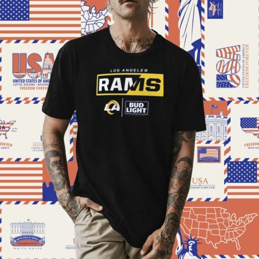 Los Angeles Rams Fanatics Branded NFL X Bud Light T-Shirt