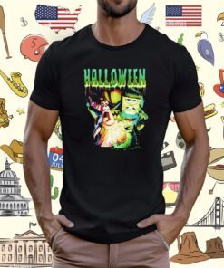 Monster Group Halloween Spongebob Shirt