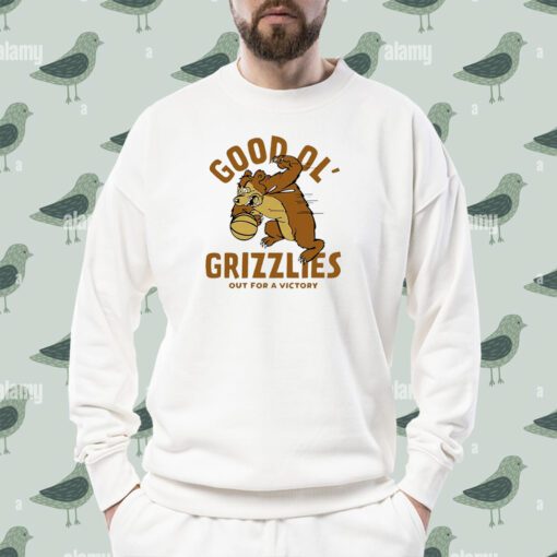 Montana Good Ol Grizzlies Vintage Basketball Out For A Victory Shirt