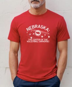 Nebraska The Center Of The Volleyball Universe T-Shirt