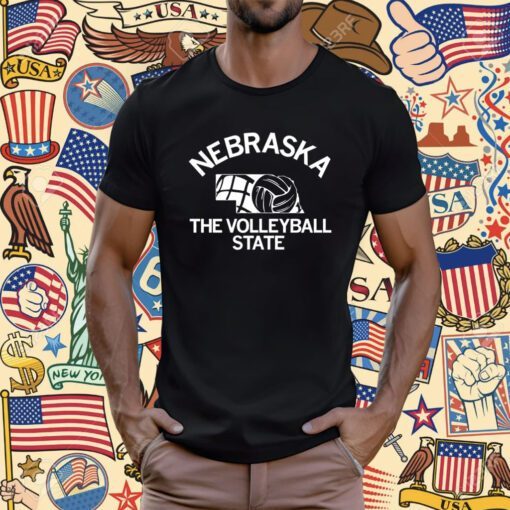 Nebraska The Volleyball State T-Shirt