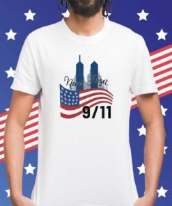 Never Forget 9-11 American Flag September 11 Tee Shirt