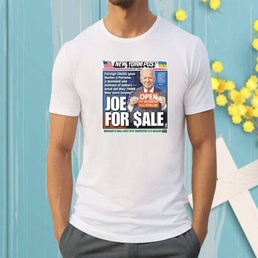 New York Post Joe Biden For Sale Tee Shirt