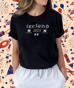 Notre Dame Fighting Irish Vs Navy Midshipmen Under Armour 2023 Aer Lingus College Football T-Shirt