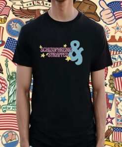 Schizophrenic And Strapped Colorful Logo T-Shirt