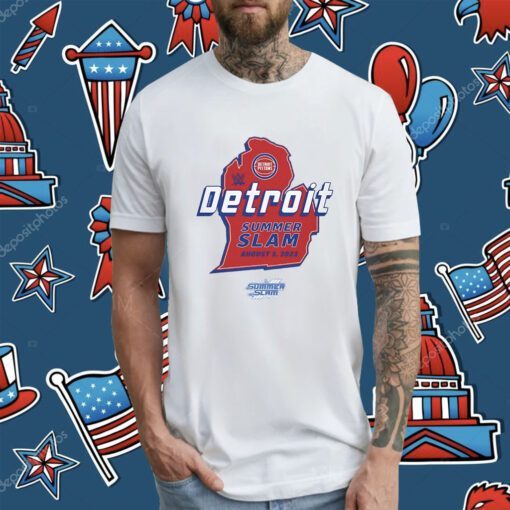 Sportiqe Summerslam 2023 X Detroit Pistons Shirt