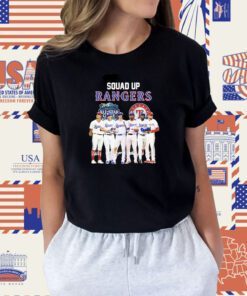 Squad Up Texas Rangers Signature All Star 2023 T-Shirt