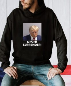 Trump 2024 Never Surrender Black Long Sleeve Tee