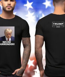 Trump 2024 Never Surrender Unisex Triblend Shirt