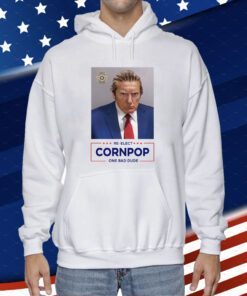 Trump Mugshot Re-Elect Cornpop One Bad Dude Cap Hat