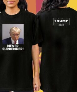 Trump 2024 Never Surrender Premium Cotton Shirt