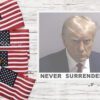 Trump Never Surrender Kiss Cut Stickers