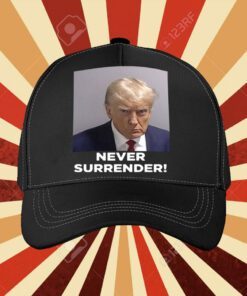 Trump Never Surrender Lady’s Fleece Cropped Hoodie Shirt