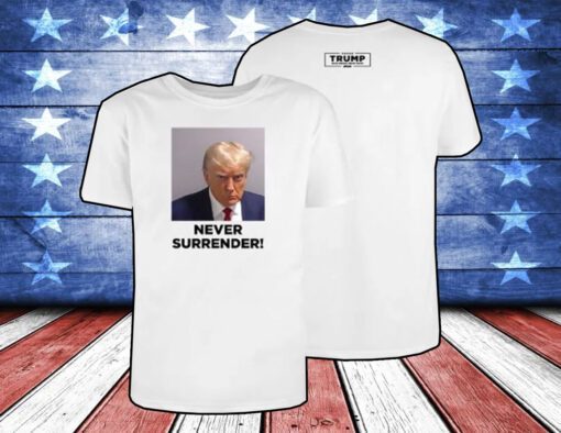 Donald Trump Never Surrender Racerback Tank Top Shirt