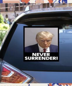 Trump Never Surrender Sticker