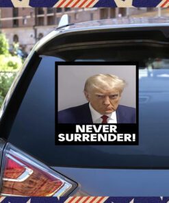 Trump Never Surrender Sticker