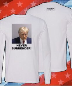 Trump Never Surrender Unisex Raglan Shirt