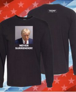 Trump Never Surrender Unisex Raglan Shirt