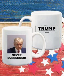 Trump Never Surrender White Long Sleeve Shirt