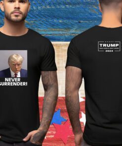 Trump Never Surrender White Long Sleeve Shirt