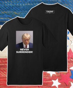Trump Never Surrender White Long Sleeve Shirt