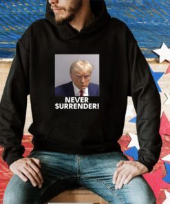 Trump Never Surrender White Long Sleeve Shirt