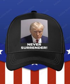 Trump Never Surrender Women’s Heritage Cropped Shirt