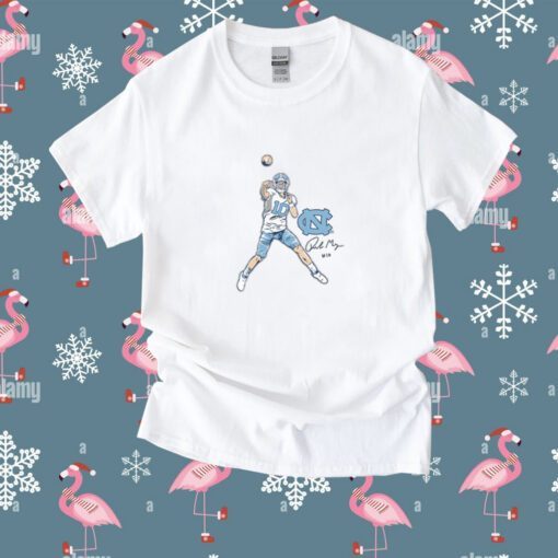 UNC Football Drake Maye Superstar Pose Shirt