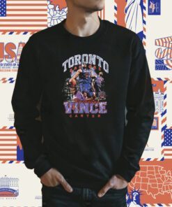 Vince Carter Toronto Raptors Mitchell Ness Hardwood Classics Bling Concert Player Shirt